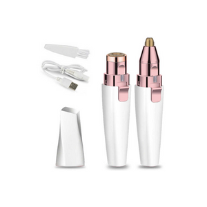 2 In 1 Battery Operated Eyebrow and Facial Trimmer Shaver for Women